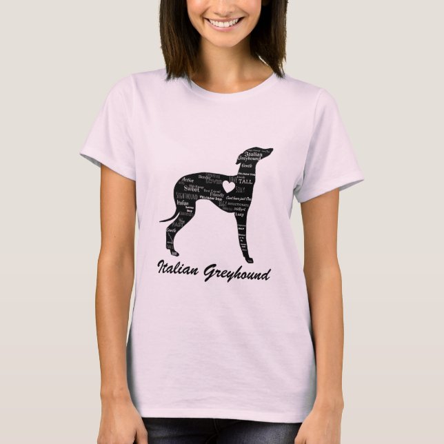 T-shirt Chemise Greyhound italienne - Iggy bête (Devant)