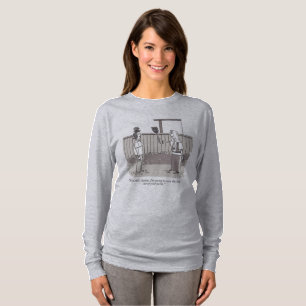 T-shirt Chemise grise à manches longues pour femmes Evil P