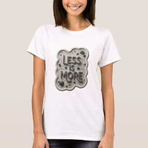 T-shirt Chemise grise en gras LESS IS MORE Design