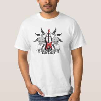 T-shirt Chemise grunge de la valeur des hommes de guitare