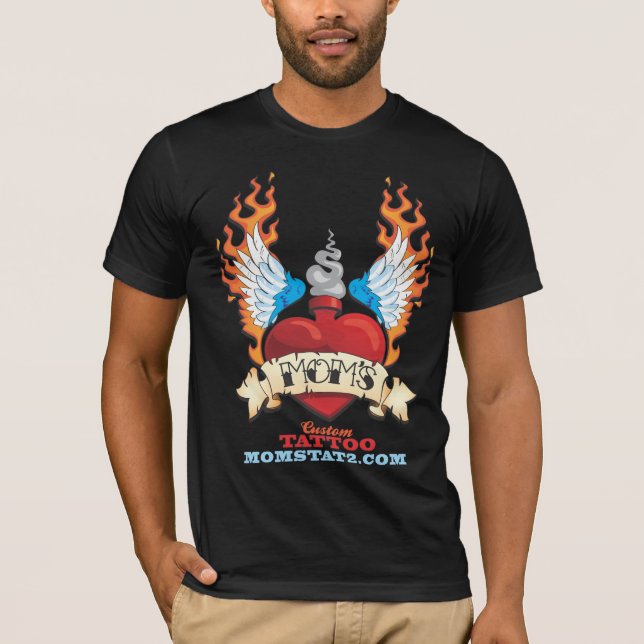 T-shirt Chemise grunge du tatouage fait sur commande de la (Devant)