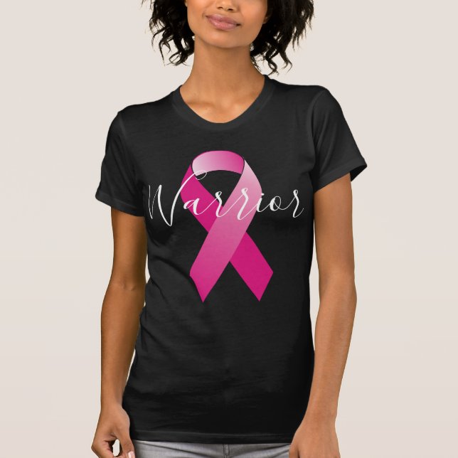 T-shirt Chemise guerrière de sensibilisation au cancer du  (Devant)
