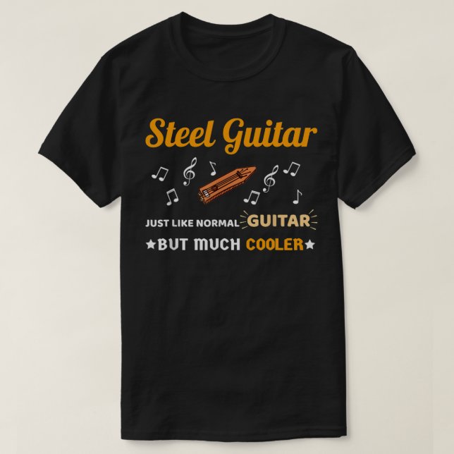 T-shirt Chemise Guitare En Acier Tout Comme La Guitare Nor (Design devant)