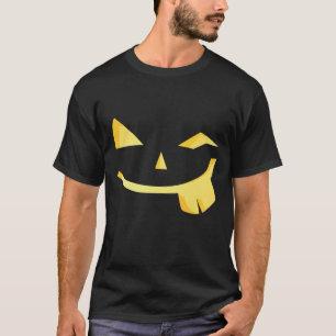 T-shirt Chemise Halloween à visage drôle Jack-o'-lantern