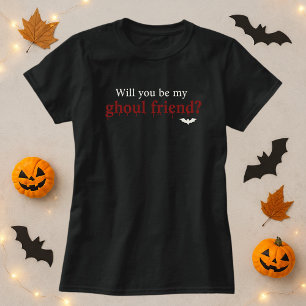 T-shirt Chemise Halloween Amusante ; Serez-Vous Mon Ami Gh