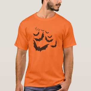 T-shirt Chemise Halloween Bats Volants