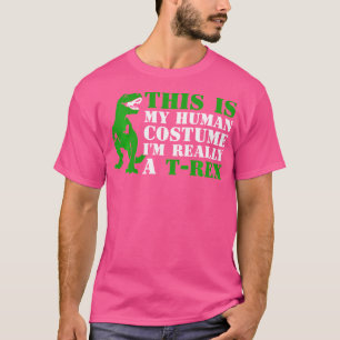 T-shirt Chemise Halloween C'Est Mon Costume Humain Je Suis