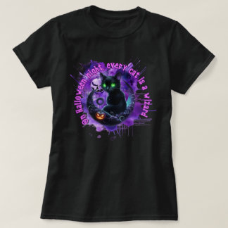 T-shirt Chemise Halloween Chat