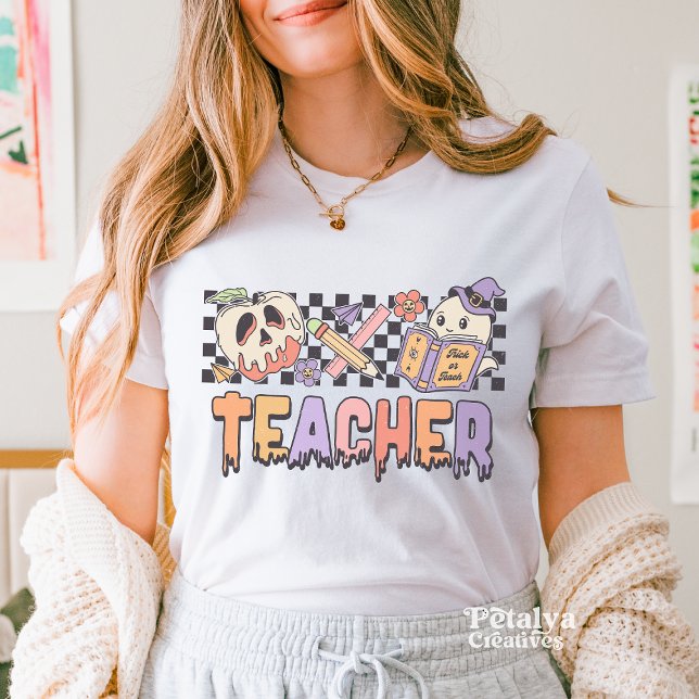T-shirt Chemise Halloween de l'enseignant (Teacher Halloween Shirt, Graders Teacher Halloween Top, Halloween Costume, Gift for Teachers)