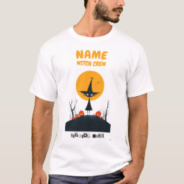 T-shirt Chemise Halloween de l'équipage de sorcière person