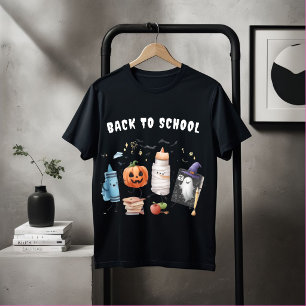 T-shirt Chemise Halloween de rentrée scolaire Citrouille M