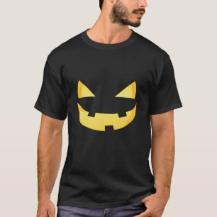 T-shirt Chemise Halloween Face citrouille