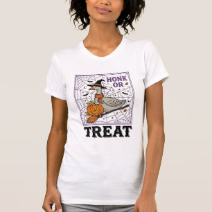 T-shirt Chemise Halloween Oie Sorcière Honk Or Treat Vinta