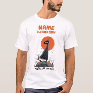 T-shirt Chemise Halloween personnalisée pour l'équipage à