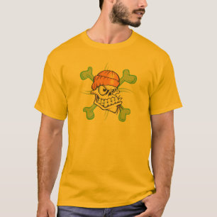 T-shirt Chemise Halloween Pirate Skull