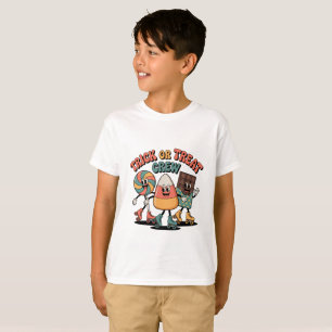 T-shirt Chemise Halloween pour enfants de l'équipe Trick o