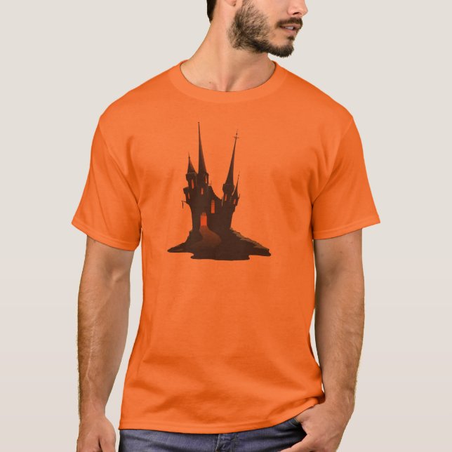 T-shirt Chemise Haunted Castle Halloween (Devant)
