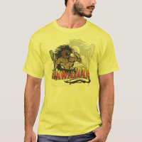 Chemise hawaïenne de jaune de guerrier