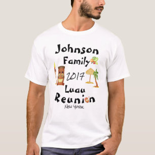 T-shirt Chemise hawaïenne de la Réunion de famille de Lu