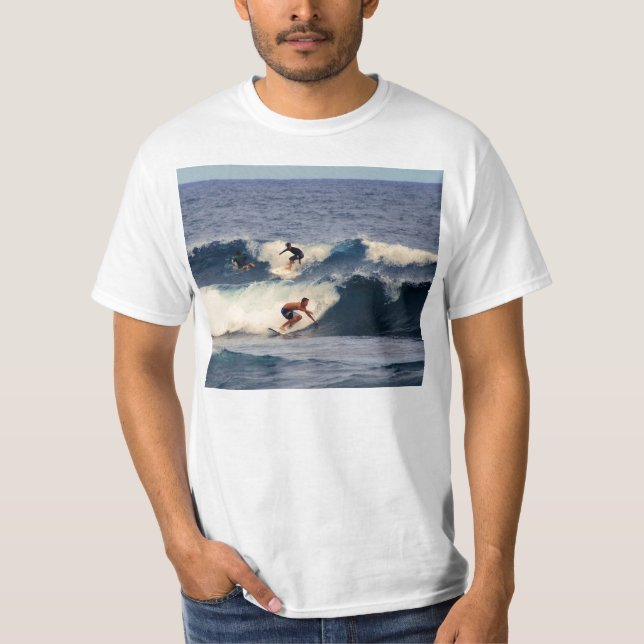T-shirt Chemise hawaïenne de surfers (Devant)