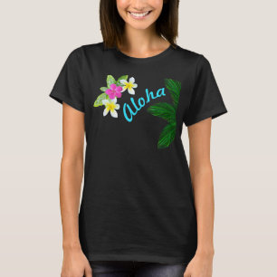 T-shirt Chemise hawaïenne pour les femmes, Aloha ou VOTRE