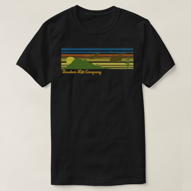 T-shirt Chemise hélicoptère Chinook Retro (Design devant)