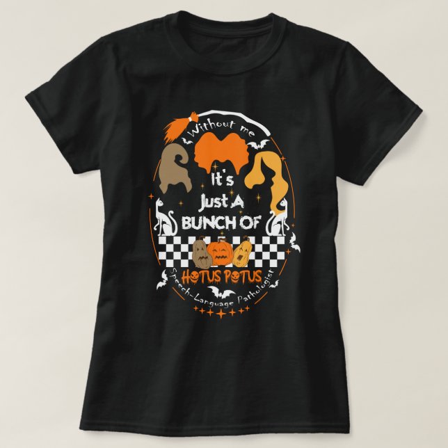 T-shirt Chemise Hocus Pocus, Halloween SLP (Design devant)