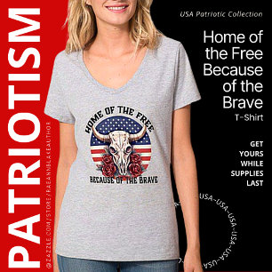 T-shirt Chemise « Home of the Free Because of the Brave »