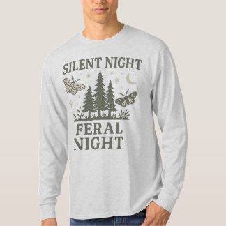 T-shirt Chemise homme à manches longues Silent Night Feral