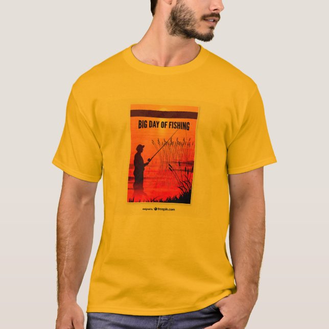 T-shirt Chemise Homme Big Day Fishing (Devant)