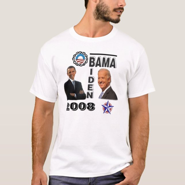 T-shirt Chemise homme de la campagne Obama Biden (Devant)
