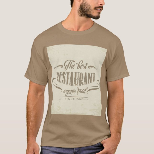T-shirt Chemise Homme - La meilleure nourriture bio (Devant)