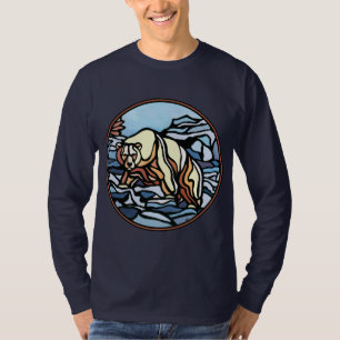 T-shirt Chemise homme ours polaire Chemise d'art ourson tr