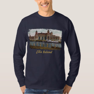 T-shirt Chemise homme peinte Ellis Island