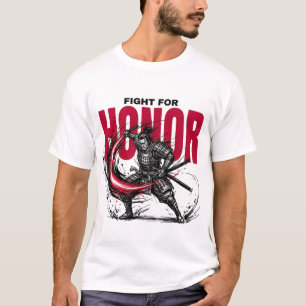 T-shirt Chemise HONOR Samurai Vetêment de rue de guerrie