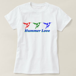 T-shirt Chemise Hummer Love Hummingbird Pour Les Couleurs 