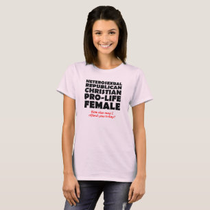 T-shirt Chemise humoristique chrétienne républicaine fémin