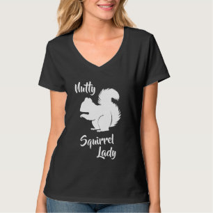 T-shirt Chemise Humour d'écureuil fou Lady Funny Squirrel