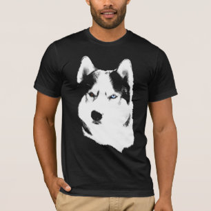 T-shirt Chemise Husky Loup Husky Chien de Traîneau Chemise