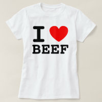 Chemise I Heart Beef