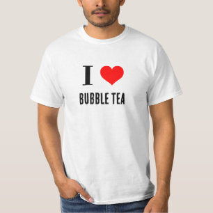 T-shirt Chemise - I Heart bulle thé