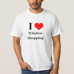 T-shirt Chemise - I heart Window Shopping