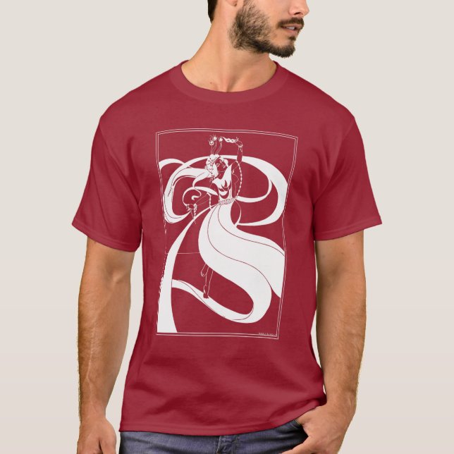 T-shirt Chemise : Illustration Beardsley (Devant)