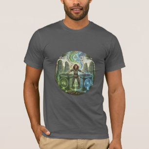 T-shirt Chemise illustrée du rituel DJ celtique