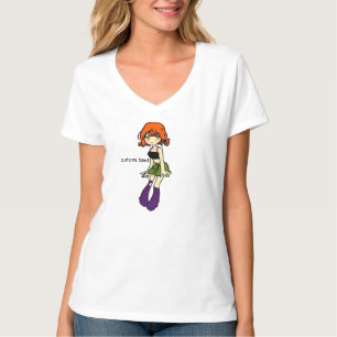 T-shirt chemise illustrée d'un personnage de fille anime m