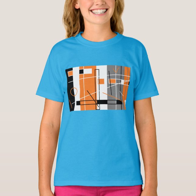 T-shirt Chemise inspirée de la géométrie Cool (Devant)