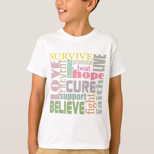T-shirt Chemise inspirée d'enfants de mots de lésion (Devant)