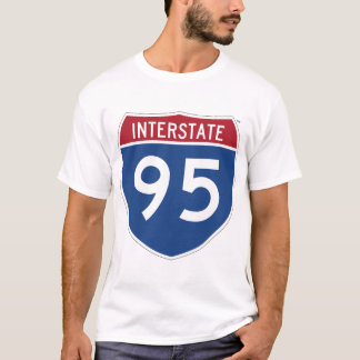 T-shirt Chemise Interstate 95 Highway Shield