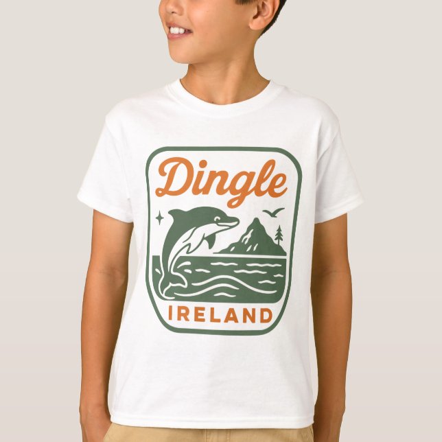 T-SHIRT CHEMISE IRLANDE DINGLE POUR ENFANT (Devant)