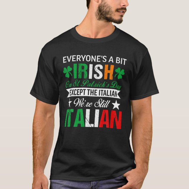 T-shirt Chemise italienne Nous sommes toujours italiens su (Devant)